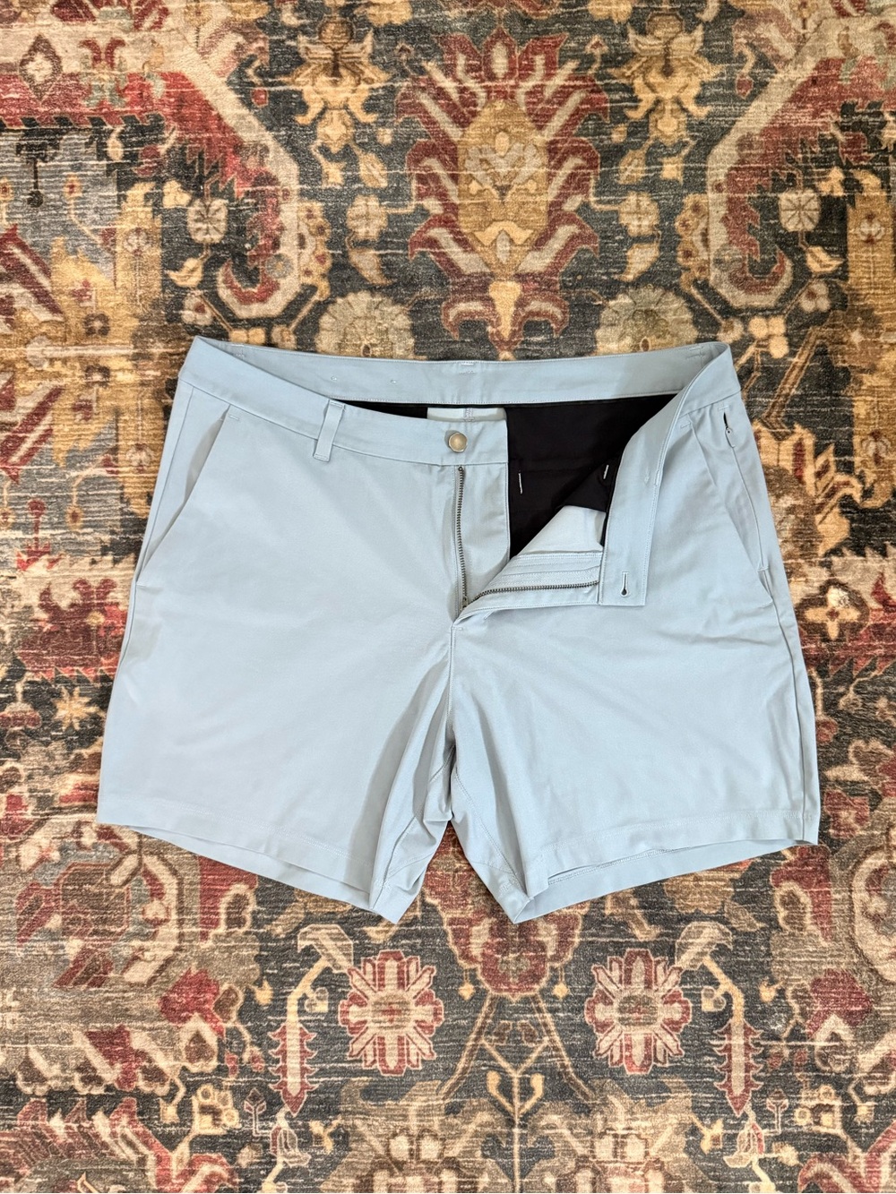Men's LuluLemon Light Blue Gray Performance Shorts